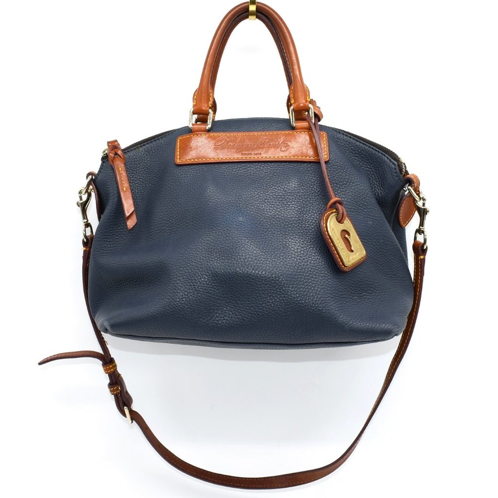 Dooney & Bourke Dillen Dome Top Navy Blue Satchel